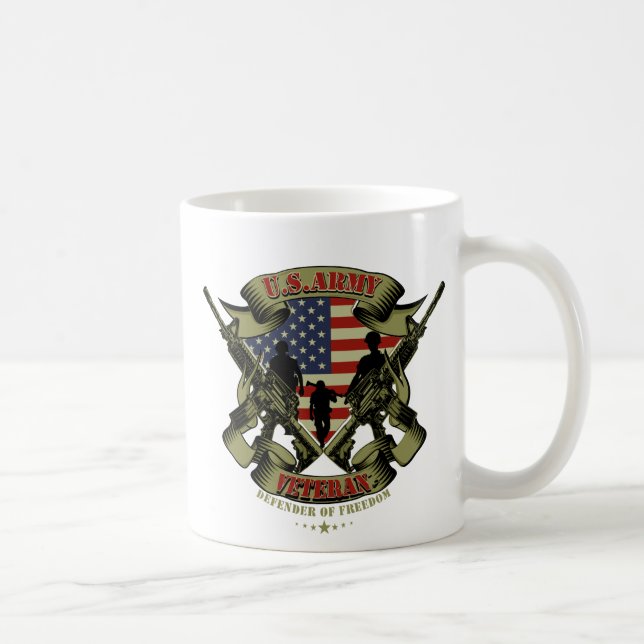 Caneca De Café Exército Veteran Mug dos EUA (Direita)