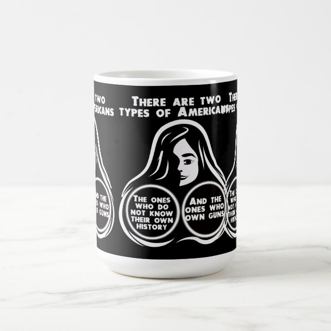 Caneca De Café Existem Dois Tipos de Americanos (Centro)