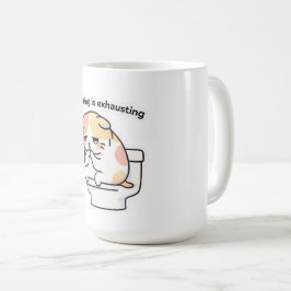 Caneca De Café Existing Is Exhausting Funny Coffee Mug