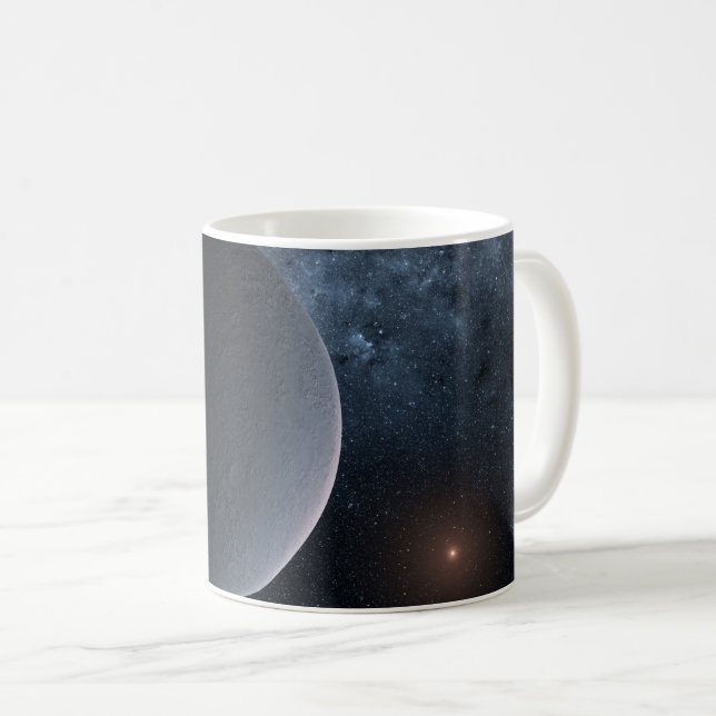 Caneca De Café Exoplanetário Selvagem-2016-Blg-1195lb Orbita Uma  (Frente Esquerda)