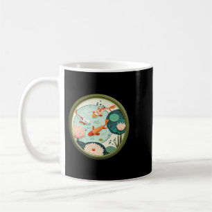 Caneca De Café Experimente o mago e charme Adorável Peixe Koi P