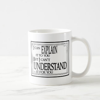 Caneca De Café Explique contra compreendem