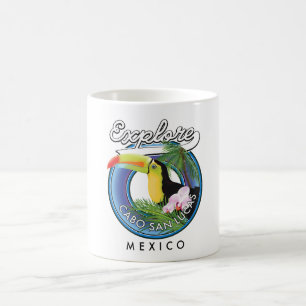 Caneca De Café explorar cabo san lucas méxico viagem patch metal 