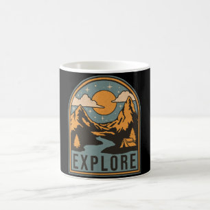 Caneca De Café Explorar o design de texto