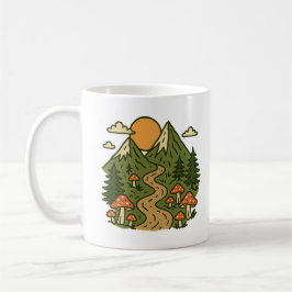 Caneca De Café Explore More Mountains | Mushroom Hiking Adventure