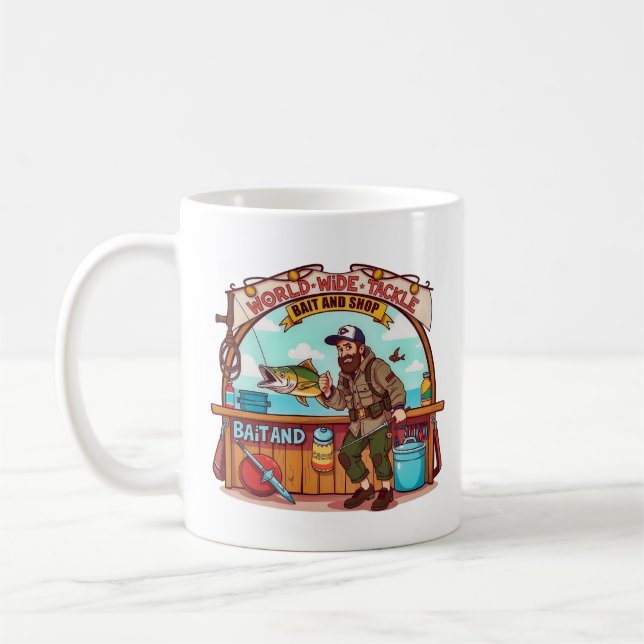 Caneca De Café  Explore the World of Fishing  (Esquerda)