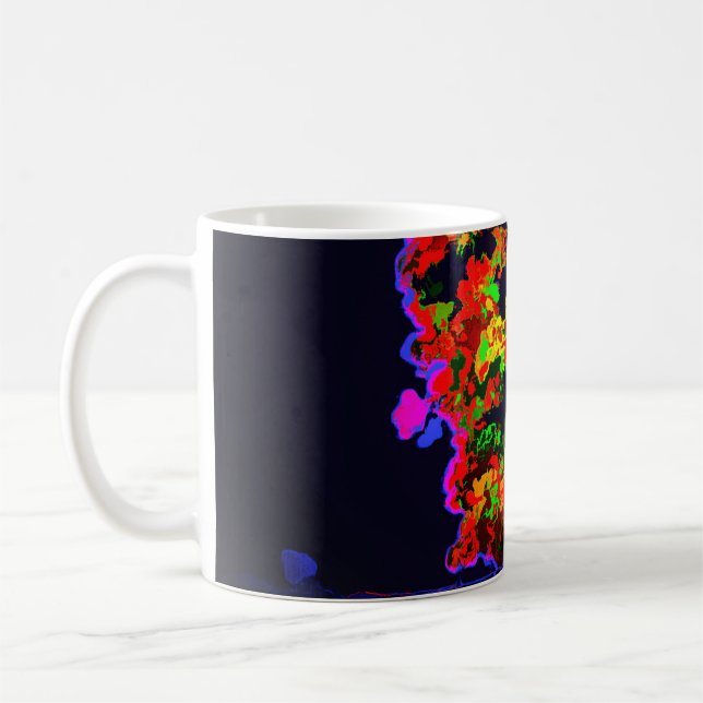 Caneca De Café Explosão de árvore neon (Esquerda)