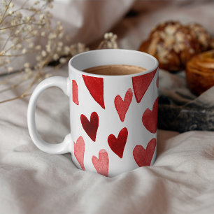 Caneca De Café Explosão de dia de os namorados - vermelho
