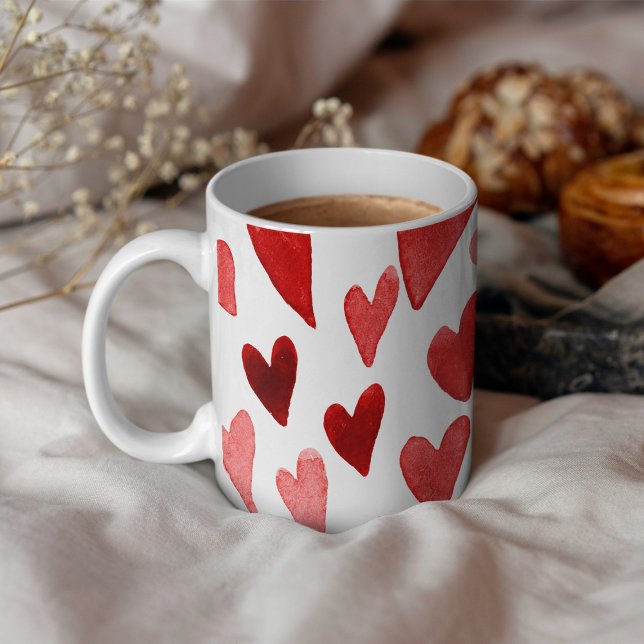 Caneca De Café Explosão de dia de os namorados - vermelho (Criador carregado)
