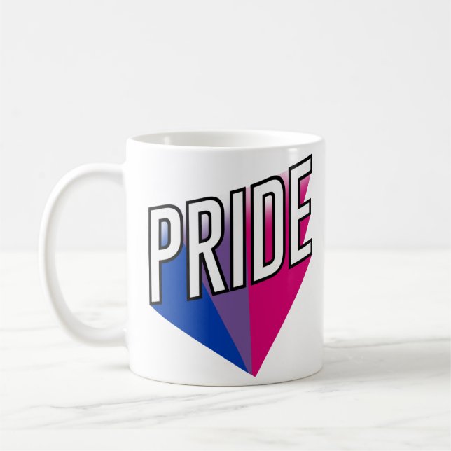 Caneca De Café Explosão do Orgulho Bissexual (Esquerda)