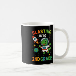Caneca De Café Explosão Para O Astronauta Dinossauro De Grau segu