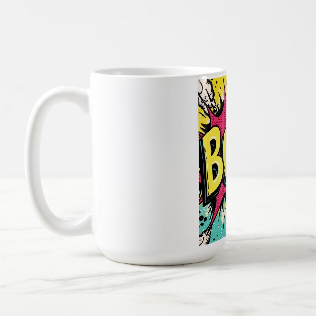 Caneca De Café Explosão Retro Boombox (Esquerda)
