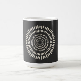 Caneca De Café Explosão Solar Abstrata Rosa