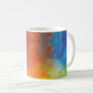 Caneca De Café Explosões de Cores Vibrantes