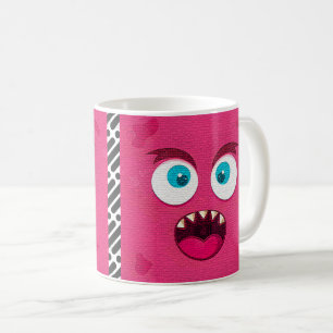 Caneca De Café Expressão de Cartoon Face