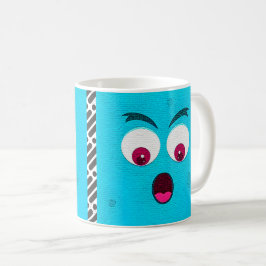 Caneca De Café Expressão de Cartoon Face