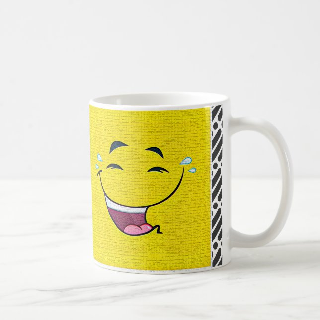 Caneca De Café Expressão de rosto de desenho animado editável (Direita)