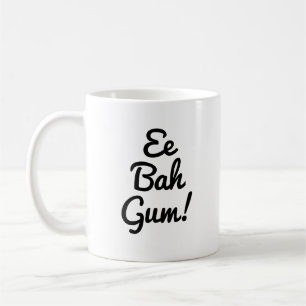 Caneca De Café Expressão Ee Bah Gum Yorkshire, gíria do Reino U