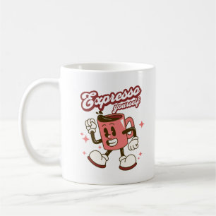 Caneca De Café Expresse-se amante de café Café Café Engraçado