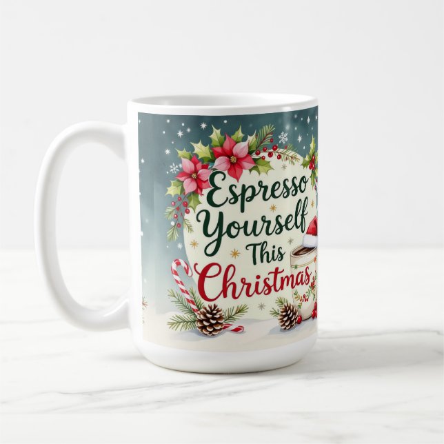 Caneca De Café Expresse-se neste Natal  (Esquerda)