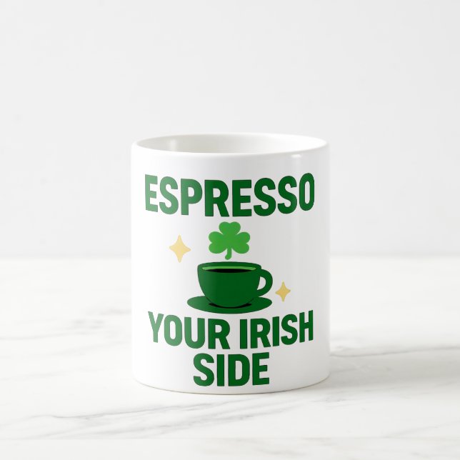 Caneca De Café Expresse Seu Lado Irlandês (Centro)