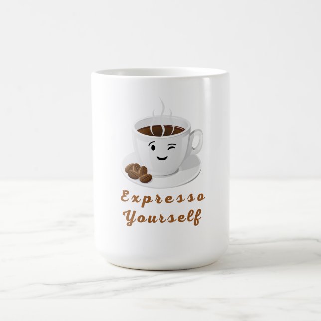 Caneca De Café Expresso Yourself – Funny Smiling Coffee Tee (Centro)