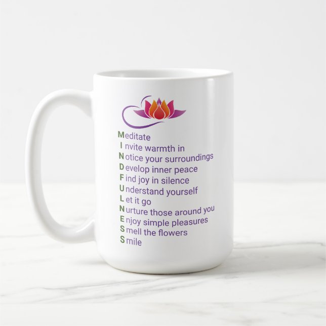 Caneca De Café Expressões de presentes para cada letra (Esquerda)