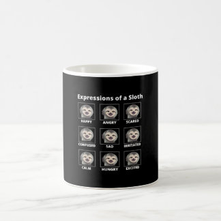 Caneca De Café Expressões Modos De Lentidão E Preguiça