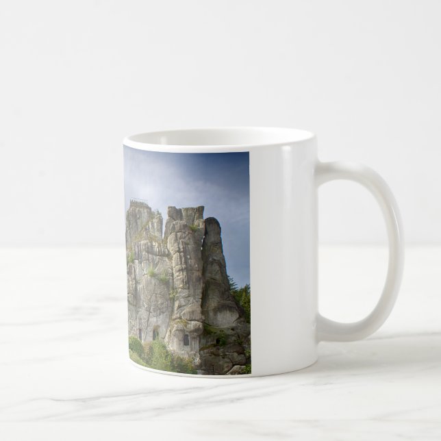 Caneca De Café Externsteine Teutoburg Forest Alemanha (Direita)