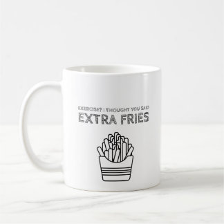 Caneca De Café Extra Fries