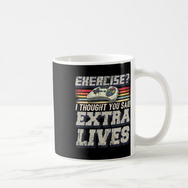 Caneca De Café Extra Vive Engraçado Jogo de Controlador de Vídeo (Direita)