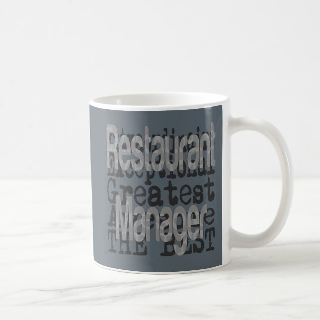 Caneca De Café Extraordinário do Gestor de Restaurantes (Direita)