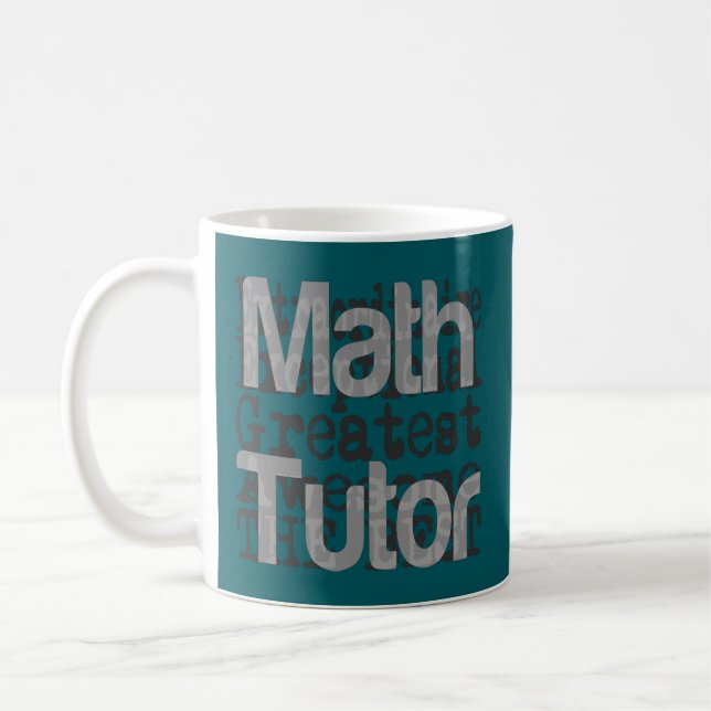 Caneca De Café Extraordinário do Tutor Matemático (Esquerda)