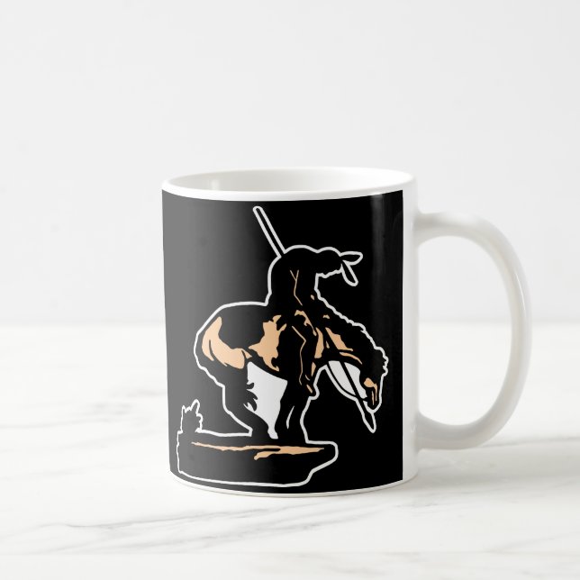 Caneca De Café Extremidade nova preta da fuga (Direita)