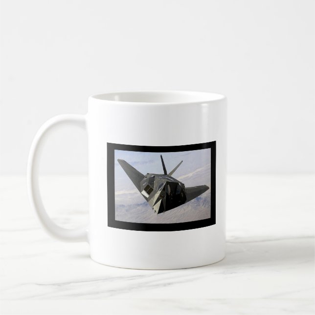Caneca De Café F-117 Bombardeiro à Noite (Esquerda)