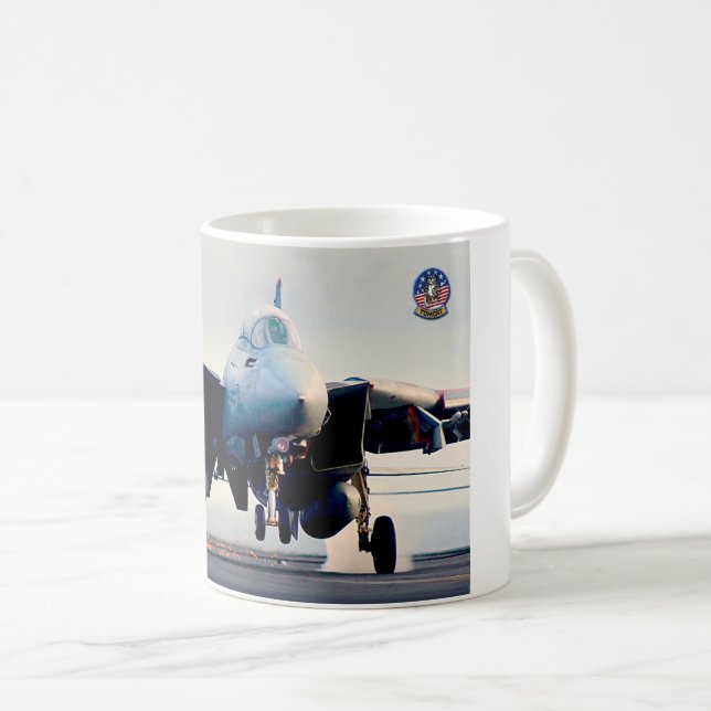 CANECA DE CAFÉ F-14 "ARMADILHA" TOMCAT (Frente Esquerda)