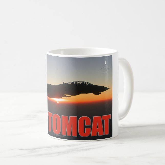 CANECA DE CAFÉ F-14 TOMCAT "PATROL SUNSET" (Frente Esquerda)