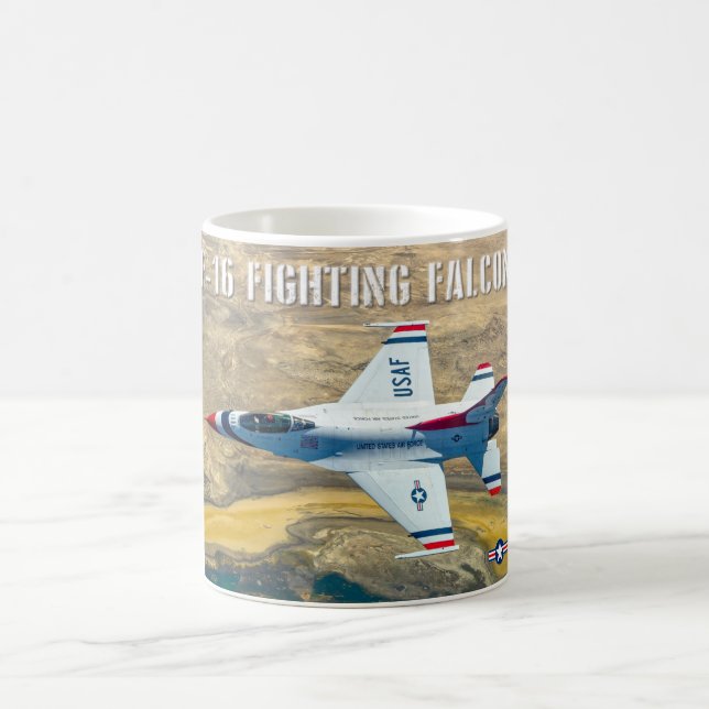 CANECA DE CAFÉ F-16C FALCÃO DE COMBATE (Centro)