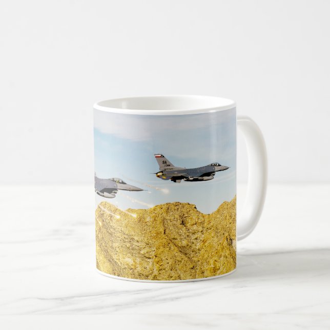 CANECA DE CAFÉ F-16C VIPER (Frente Esquerda)