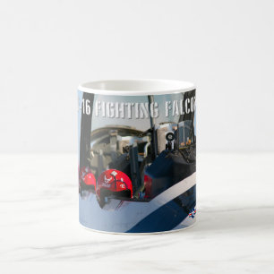 CANECA DE CAFÉ F-16D FALCÃO DE LUTA