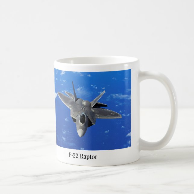Caneca De Café F-22 Raptor (Direita)
