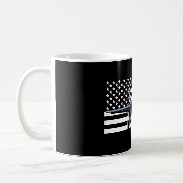 Caneca De Café F-35 (bandeira negra) (Esquerda)