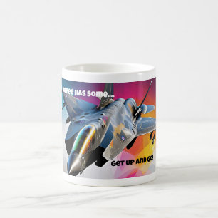 Caneca De Café F-35 Jato de Combatente