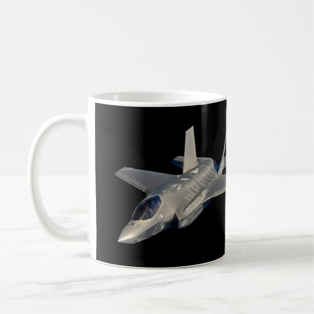 Caneca De Café F-35 Relâmpago II Combatente de Jato de Pantera (Esquerda)