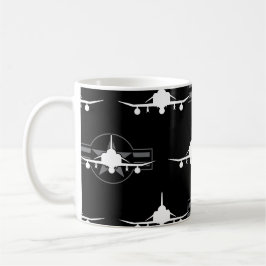 Caneca De Café F-4 Avião Militar de Combate com Jato
