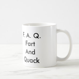 Caneca De Café F.A.Q.Fart AndQuack