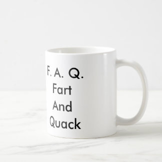 Caneca De Café F.A.Q.Fart AndQuack