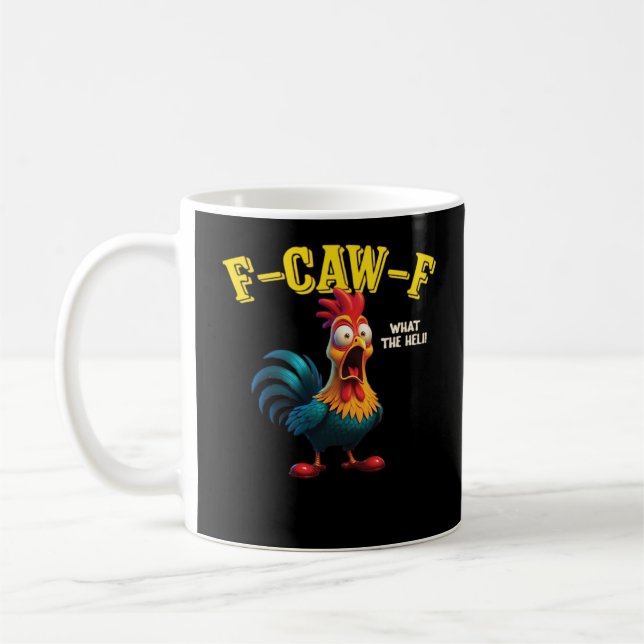 Caneca De Café F Caw F Design Clássico  (Esquerda)