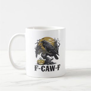 Caneca De Café F-Caw-F Design Minimalista Clássico