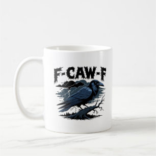 Caneca De Café F-Caw-F Design Minimalista Limpo
